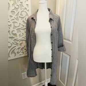 Victoria’s Secret button down sexy oversized 100% Cotton sleep shirt.  Comfy!